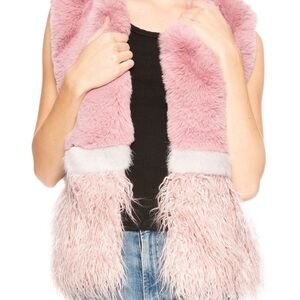 Apparis "Kate" Mauve Faux Fur Vest